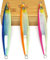 YZD Speed Vertical Butterfly Jig Salzwasser Jiggköder 140-227 g Deep Sea Jigs Angelköder Kunstmesser Metall Jig Hard Bait Boot Angelköder, Orange Laser 1PCS, 200g(7-1/16oz)