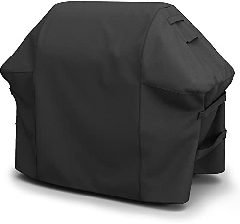 Cubierta de Parrilla para Weber Spirit Serie 200/300, también se Adapta a Spirit II 300, Correas Dobles y Rejillas de ventilación integradas, Duradera e Impermeable, 52 Pulgadas, Color Negro