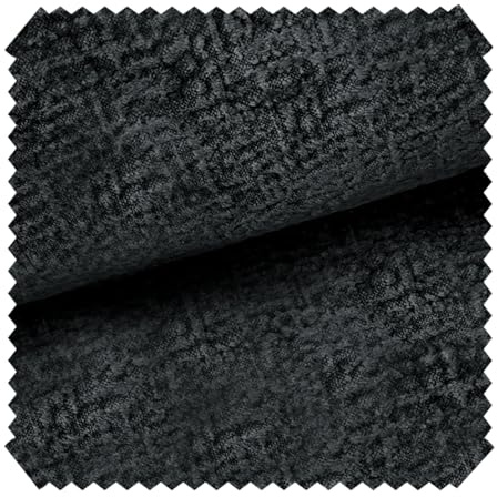 novely® VENEZIA Abverkauf | 3D-Relief Velours Möbelstoff Seidenglanz 1 lfm | Farbe: 10 Graphit