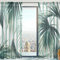 Mnsruu Window Gardinen, Tropical Palm Jungle Leaves Weiche Tüll Voile Vorhänge für Wohnzimmer Schlafzimmer 140 x 213 cm, 2 Paneele