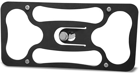 ARU Front License Plate Frame Compatible with Mazda MX-5 Miata (NC) 2009-2015 – No Drill Tow Hook Mount, Anti-Theft License Plate Bracket