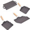 Bistecchiera Piastra griglia per arrostire Barbecue in ghisa per a induzione fornelli da Cucina gas-24x24 cm