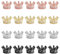 nbeads 20 Stück Crown Charms, Messing Micro Pave Zirkonia Kings Krone Perlen Mixed Colors Für DIY Schmuck Handwerk Herstellung Lieferungen