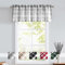 Treatmentex Grau-weiße Büffelkaro-Volant-Vorhänge für Küche, Fenster, Oberseite, kariert, Landhausvolants für Wohnzimmer, Schlafzimmer, 132,1 x 38,1 cm, 1 Vorhang