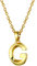 Bestyle Buchstaben Anhänger Gold Halskette Damen Schmuck aus Edelstahl Women Necklace Initialen Kette 45-50cm buchstabe g