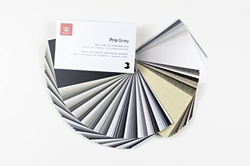 TIKKURILA Pro Grey Fan Deck - 94 Timeless Grey Paint Colours for Interior & Exterior