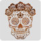 BENECREAT Plantillas de arte de 30 x 30 cm, diseño de calavera de azúcar de México, plantilla reutilizable para proyectos de bricolaje, pintura, dibujo, manualidades