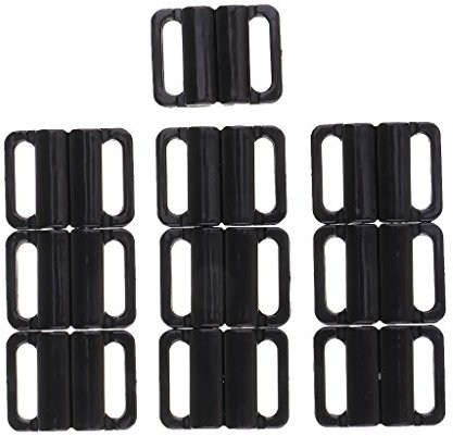 Bikini in plastica reggiseno clip gancio costumi da bagno Clicker bikini accessori 14mm nero