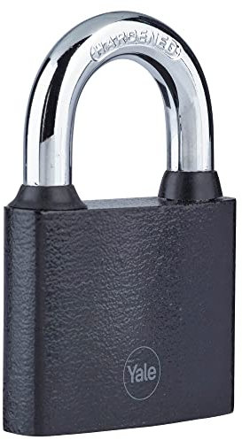 Yale - Y111s/38/116/1 Eisen-Vorhängeschloss 38 mm - Silber - Stahlbügel - Innengebrauch