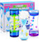 Bunter Liquid Timer für Kinder & Erwachsene 3 PCS Hourglass Liquid Motion Bubbles Liquid Timer Sensorisches Spielzeug für Home Office Dekompression