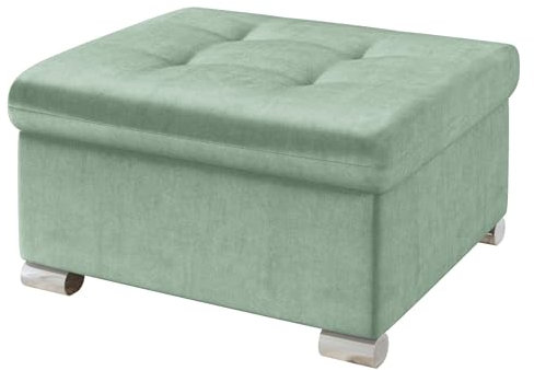 Mirjan24 Polsterhocker Niko klein Sitzbank Sitzhocker Fußbank Pouf Hocker Farbauswahl (Magic Velvet 2227)