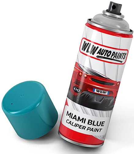 Xtremeauto Brake Caliper Spray Paint - High Temperature Brake Caliper Paint, 400ML Gloss Brake Callipers Aerosol Break Calipers Paint (Miami Blue)