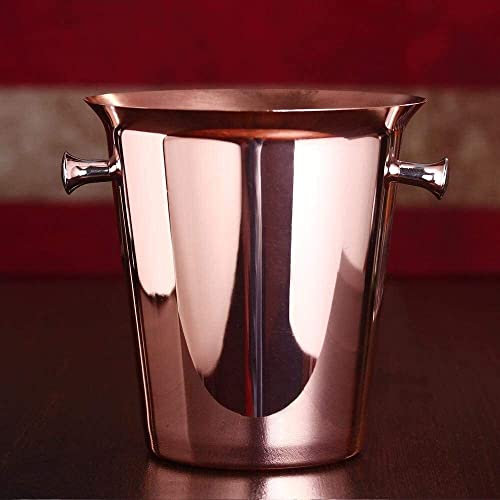 Stainless Steel 304 5L Rose Gold Champagne Bucket ice Bowl Beer Barrels Wine ice Bucket Ice Buckets