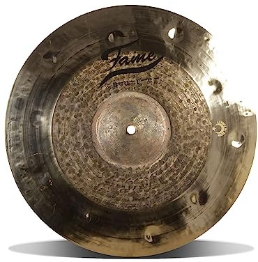 Fame Pure Hybridual Crash 16 Zoll, Medium Heavy, Handgehämmertes B20 Bronze Crash Becken, Hybrid Finish, Dunkler und Erdiger Sound, Schnelle Ansprache, Ideal für Studio und Bühne