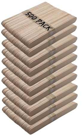 Jumbo Wooden Lollipop Sticks 150mm X 18mm X 2mm Natural Big Lolly Popsicle Sticks for Arts Craft DIY School Projects Plant Label (500)