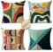 Outdoor Kissen Bunt Kissenbezug 50x50 cm Kopfkissen 4er Set Sofakissen Wetterfest Kissenhülle Dekokissen Patchwork Kissenbezüge Quadratische Couchkissen Zierkissenbezug für Garten Zuhause DekorR129