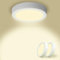 Yexati 2 Stück Deckenlampe LED Deckenleuchte Flach Rund 15W 4500K 1620LM IP44 Wasserfest Modern Badezimmer Lampe, Badlampe Decke Küchenlampe Weiß für Küche Bad Schlafzimmer Flur Balkon Keller Ø17cm