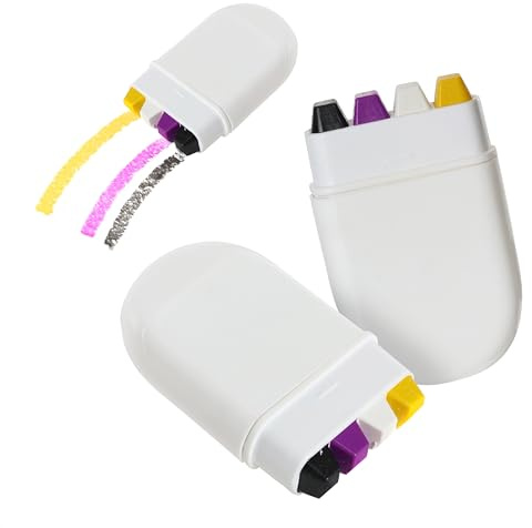 LGBTQ+ Pride Face Paint Makeup - Confezione da 12 stick per trucco con bandiera non binaria, colore giallo, bianco, viola e nero, per trucco viso