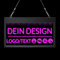 LLLGSH Personalisiertes Leuchtende Werbetafel - LED Neonlicht Schriftzug für Wanddekoration - Bunte Acryl Neonlicht - DIY-Design Leuchttafel für Café, Bar, Restaurant, Hochzeit - 31.5×19cm