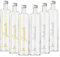 Pack Misto 6pz. – Bottiglia Classic 75cl. Personalizzata Trasparente Shurity Acqua Liscia/Acqua Gassata con Tappo Argento