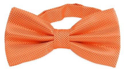 OcioDual Pajarita Naranja, Pajaritas Hombre, Pajarita Hombre a Cuadros con Cierre de Gancho Clip Ajustable, 12cm x 6cm, Accesorios Ropa para Celebraciones, Fiestas, Trabajo, Bodas y Eventos