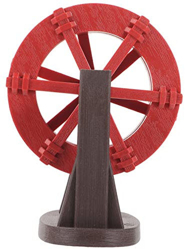 ORFOFE Wasserfall Zubehör Wasserrad Zierteil Für Gartenbrunnen Außen DIY Szene Layout Deko Miniteich Draußen Zimmerbrunnen Bachlauf Teich Springbrunnen Außen Simulation Wheel Photoprop
