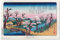 Grupo Erik Poster Kunstdruck Cherry Trees in Bloom on the Embankment at Koganei Utagawa Hiroshige Poster - Deko Wohnzimmer oder Deko Schlafzimmer - Deko Zimmer Größe 61 x 91 cm