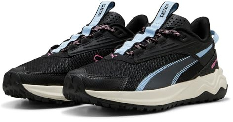 Puma Extend Lite Trail Chaussures de Course Unisexes, Puma Noir Haute Tropic, 44.5 EU