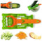 Juego de utensilios de cocina multifuncionales, pelador multifuncional 2025, cortador 2 en 1 y juego de juliana para patata, naranja, limón, pelador doble con exprimidor de limón