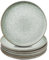Set di 6 piatti piani per 6 persone, 27 cm, piccoli piatti in gres porcellanato, set da 6 pezzi, piatti da pranzo, antigraffio, set di piatti lavabili in lavastoviglie, piatti da colazione (28 cm)