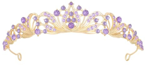 Feltent Tiara-Krone für Frauen, Hochzeits-Tiaras für Braut, Prinzessinnenkronen und Diademe für Mädchen, Strass-Kronen für Geburtstag, Halloween, Cosplay, Weihnachten, Party, Abschlussball, Geschenke