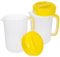 iplusmile 1 Satz Flasche Kaltes Wasser Großer Wasserkrug Sport Wasserkrug Wasserspender Für Kühlschrank Wasserbehälter Krug Krüge Für Getränke Plastik Yellow Wiederverwendbar 2st
