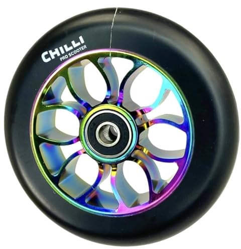 Chilli Pro Stunt-Scooter Rolle spoked Reaper Grim 110mm Neochrom/PU Schwarz