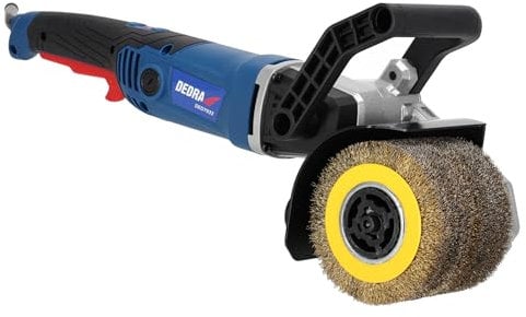 Satiniermaschine 1300W, Metall- und Nylonbürste, 900-3700RPM, 2m Kabel, Leichtgewicht mit nur 3 kg, rutschfester Zusatzgriff, soft-start system