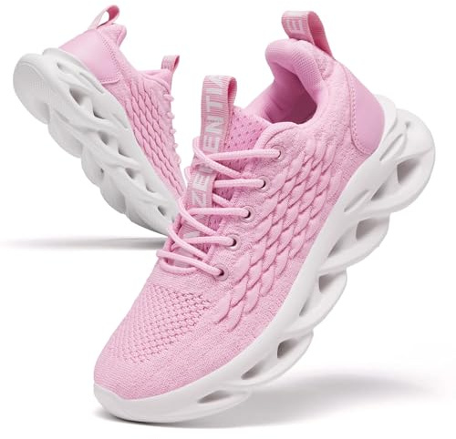 TIANZEBEN Damen Schuhe Turnschuhe Sportschuhe Laufschuhe Running Tennis Walkingschuhe Fitnessstudio Sneaker Atmungsaktiv Freizeit Fashion Leichtgewichts