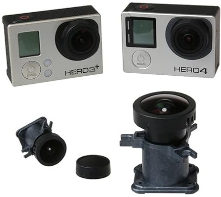 LZHUKOZ Drohnen Zubehör 150 Grad für Weitwinkelobjektiv für Gopro Hero 4 3 + Schwarz für Silberne Action-Kamera 12 MP für Objektivhalterung für Go Pro-Zubehör