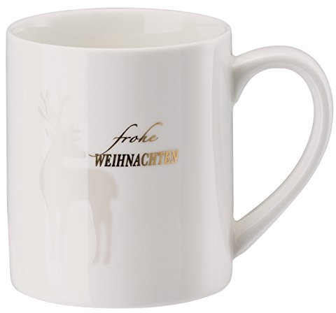 Merry Christmas Charming Grey Becher mit Henkel