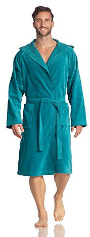 Vossen Damen & Herren Bademantel Texas lagoon XS