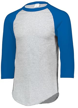 Augusta Sportswear Baseball Jersey 2.0, Athletic Heather/Royal, 2XL