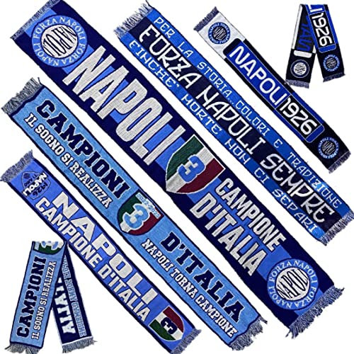 Vari Sciarpa da Stadio Forza Napoli Sciarpe Tifosi Napoli Calcio Scudetto Campioni D' Italia PS 30852