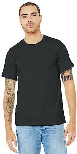 Bella Canvas Adults Unisex Heather CVC T-Shirt (XL) (Dark Grey Heather)
