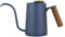600 ml Fashion Stainless Steel Handle Drip Coffee Pot Long Gooseneck Spout Kettle Reusable Packaging Socialme-EU (Blue)