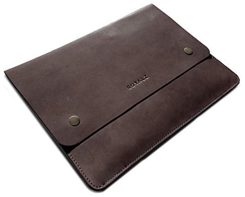 ROYALZ Vintage Leder Schutzhülle für Samsung Galaxy Tab A 10.1 2019 Ledertasche (T510, T510N) dünn Mappe Sleeve Case, Farbe:Tacoma Braun