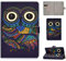 LMFULM® Universal Hülle für Alle 9.5-10 Zoll Tablet PU Lederhülle Smart Case Cover Ständer Schutzhülle Flip Cover Eule