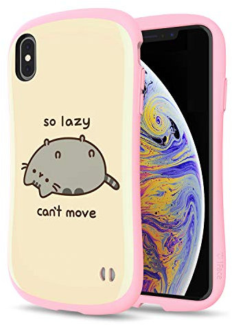 iFace x Pusheen First Class per iPhone XS Max - Simpatica Custodia Protettiva Ibrida [Guscio Rigido + Paraurti] Antiurto per Telefono [Sottoposta a Test di Caduta] Case iPhone XS Max – Lazy Cat