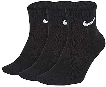 Nike Sparset SX7677 Lot de 15 paires de chaussettes de sport, courtes, pour homme et femme, blanc noir, tailles : 34, 36, 38, 40, 42, 44, 46, 48, 50, de 38 à 42, blanches