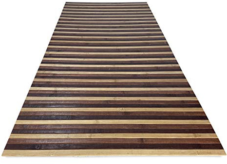 tex family Küchenläufer Woody aus Bambus, Braun, alle Größen – 50 x 55 x 360 cm