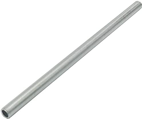 FE Gewinderohr M10x1 x 300mm verzinkt Lampenrohr Anschlussrohr Stahlrohr mit Rohr-Gewinde Feingewinde