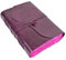 Vintage Lila Leder Tagebuch – 200 Seiten rosa Büttenrand Rustikales Papier – Unlinierte Seiten Buch of Shadows, Grimoire, Junk Scrapbook, Skizzenbuch (Mystical Purple, 22.9 x 15.2 cm)