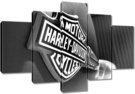 Wandbild auf Leinwand gedruckt, Motiv Harley Davidson, 150 x 105 cm, Nr. H1976M_PC5H